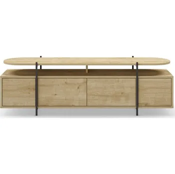 Nábytek TV stolek v dekoru dubu v přírodní barvě 160x48 cm Hinoa – Marckeric ID_1597906