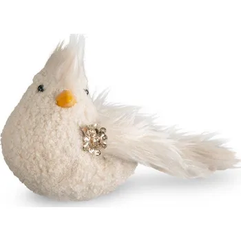 Vánoční ozdoba Béžová vánoční ozdoba na stromeček 19x14x11 cm - sada 24 ks