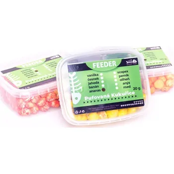 Návnadová surovina Skull fish PUFOVANÁ KUKUŘICE 20 g Příchutě: Česnek