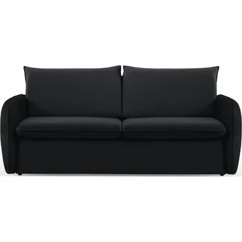 Pohovka Černá sametová rozkládací pohovka 194 cm Vienna – Cosmopolitan Design ID_1596838