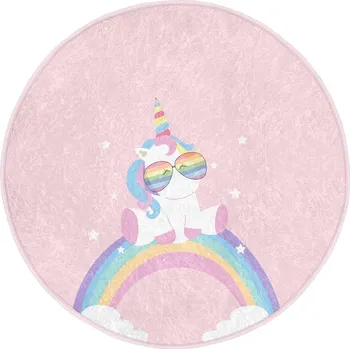 Koberec Růžový dětský koberec ø 100 cm Comfort – Mila Home ID_1622448