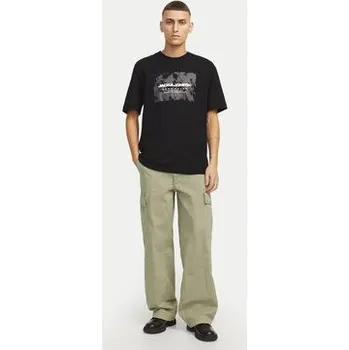 Pánské kalhoty Jack & Jones Kalhoty z materiálu Bill 12269379 Béžová Wide Leg 29_32