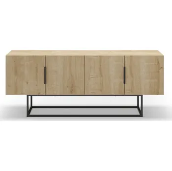 Televizní stolek TV stolek v dekoru dubu v přírodní barvě 140x55 cm Titan – Marckeric ID_1597874