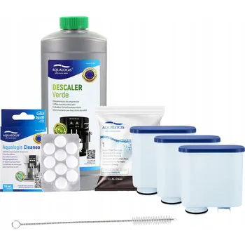 Příprava kávy Sada pro Saeco Philips - AL-Clean 3ks, Verde 1L, Cleaneo, Kartáček AQ-434