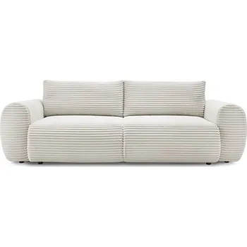 Pohovka Krémová manšestrová rozkládací pohovka 257 cm Lucien – Bobochic Paris ID_1699040