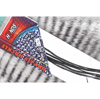 Nástraha HENDS DRY FLY HACKLE - ČERNÁ DFH30 Velikost: XS - hook 18-22