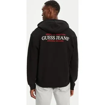 Pánské oblečení Guess Jeans Mikina M5RQ45 KCPR1 Černá Regular Fit S