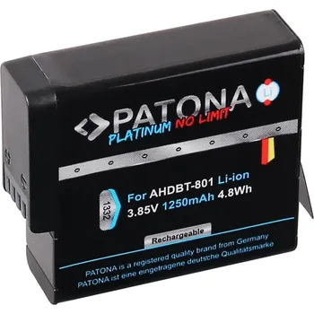 Baterie pro fotoaparát PATONA pro GoPro Hero 5/6/7/8 1250mAh Li-Ion Platinum