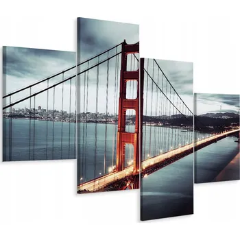 Obraz Vícedílný obraz MOST Architektura 3D 160x100