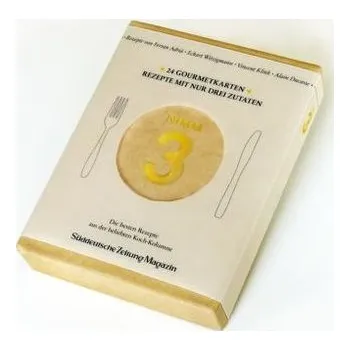 Nimm 3 Gourmetkarten, Rezeptkarten - Adrià, Ferran