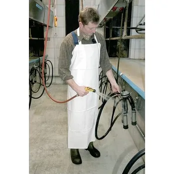 Zástěra na dojení omyvatelná - bílá, 120 x 80cm