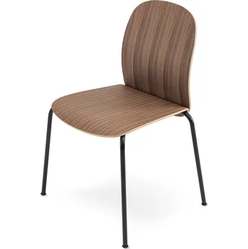 Jídelní židle Hnědé stohovatelné jídelní židle v sadě 2 ks v dekoru ořechu Book – Gazzda ID_1666042