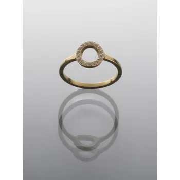 Prsten Prosperk Prstýnek z oceli propojení zlatý Velikost prstenů: 8 (EU: 57-58)