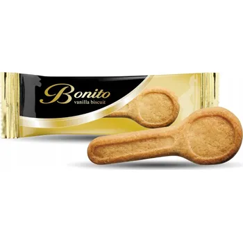 Italské karamelové sušenky ke kávě, čaji, lžičky Bonito 300ks