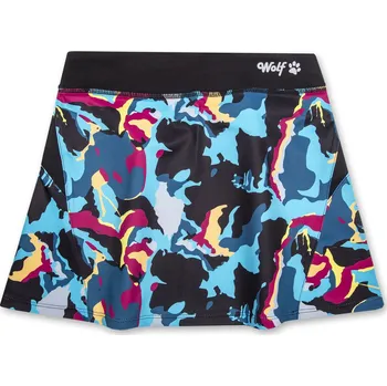 Dívčí sukně Dívčí funkční sukně - Wolf H2363, tyrkysová / vzory Barva: Mix barev, Velikost: 140