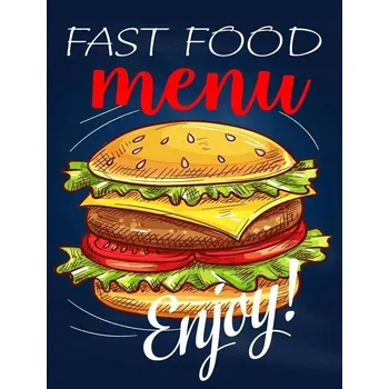 Obraz Cedule Restaurant Menu 2 - Fast Food Menu