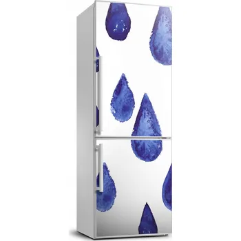 Fototapeta Samolepka na ledničku Modré kapky 70x190