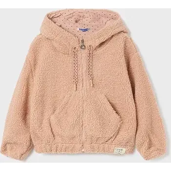 Dívčí mikina Dívčí teplá mikina Mayoral 4496-60 pudrová velikost 122
