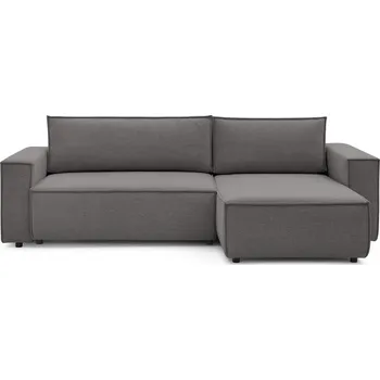 Pohovka Šedá variabilní rozkládací rohová pohovka Nihad – Bobochic Paris ID_1594538