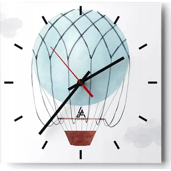 Hodiny Nástěnné hodiny do kuchyně 30x30 Dětské Stylové Hodiny na skle Loft Tiché