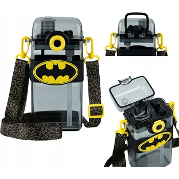 Láhev LÁHEV NA VODU LÁHEV NA PITÍ DO ŠKOLY S NÁUSTKEM 500 ml DC BATMAN Kite