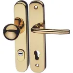 Kování bezpečnostní TITAN klika/knoflík 90 mm vložka LEVÁ bronz