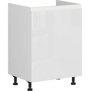 Black red white Spodní skříňka kuchyně Sole pod dřez DK-60/82 Zvolte stranu: pravé provedení, Barva korpusu skříněk: Šedá grenola, Zvolte barvu dvířek: Dub Arlington