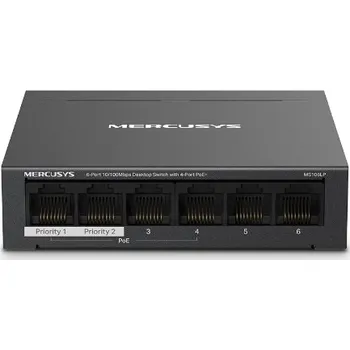 Switch Mercusys MS106LP 6xFE desktop switch 4xPoE+