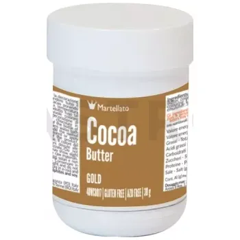 Potravinářské barvivo Barvivo na bázi kakaového másla 30 g - zlaté | MARTELLATO, Colour cocoa butter