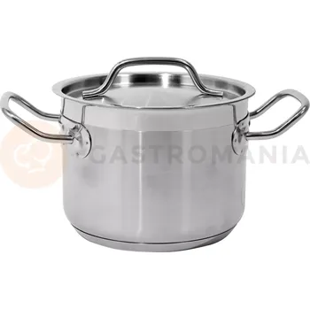 Hrnec Vysoký hrnec s poklicí z nerezové oceli 16x12 cm 2,4 l | YATO, YG-00001