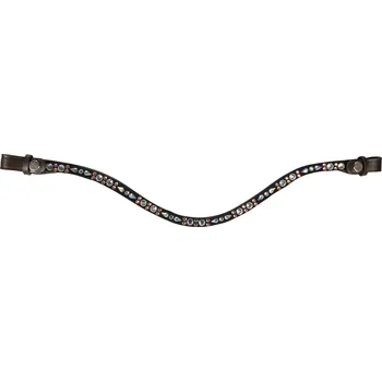 Vybavení pro koně HKM Čelenka Sparkle HKM, brown/rosegold COB