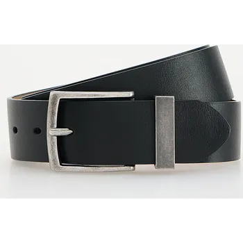 Opasek Reserved - Kožený pásek se sponou - černý - 566CQ-99X - 566CQ-99X-XL