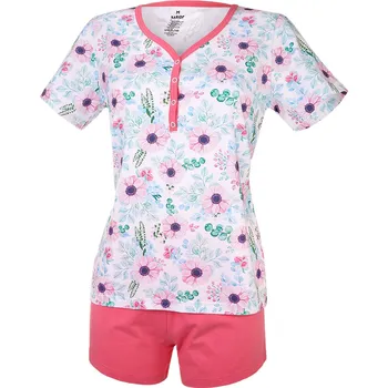 Dámská noční košile Little Angel Souprava dámská TISK Outlast® - květy/růžová Velikost: S