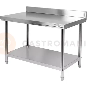 Přístěnný skládací stůl s policí 1200x700x850+100 mm | YATO, YG-09032