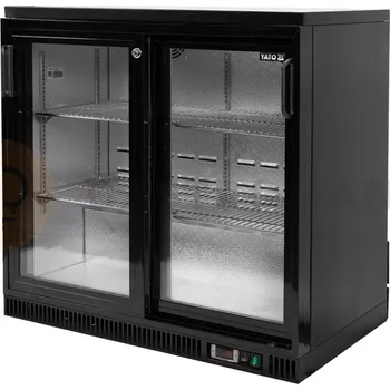 Chladící vitrína na láhve dvoudveřová s posuvnými dveřmi | YATO, YG-05356