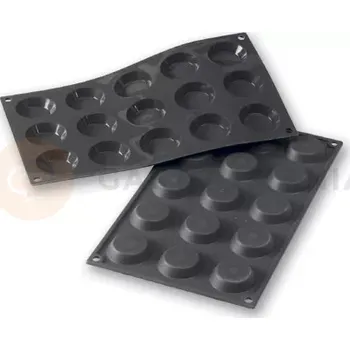 Kuchyňská sůl Silikonová forma pro monoporce, 15 otvorů 45/28x10 mm - 30SF013 | MARTELLATO, Tartlet