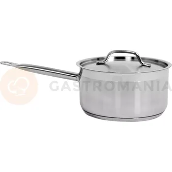 Hrnec Nerezový kastrol s poklicí 20x10,5 cm 3,3 l | YATO, YG-00061