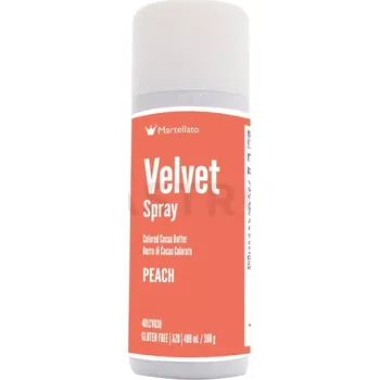 Potravinářské barvivo Semiš ve spreji 400 ml - broskvový | MARTELLATO, Velvet spray