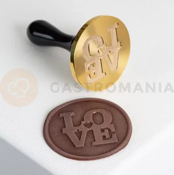 Kuchyňská sůl Razítko na čokoládu s nápisem Love, 60 mm | MARTELLATO, 20FH31L
