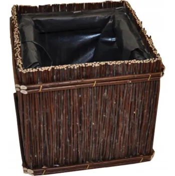 Obraz Květináč z proutí hnědý AXIN 20 cm x 20 x 17 cm