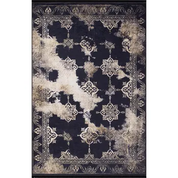 Koberec Koberec moderní protiskluzový Black 07 - 160x220