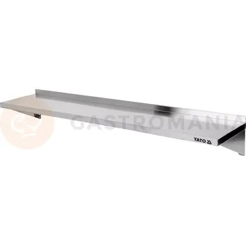 Závěsné křeslo Nástěnná police se zadním lemem jednodílná 1800x300x180 mm | YATO, YG-09044