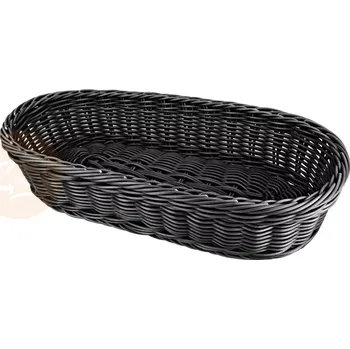 Košík z polypropylenu, černý, 380x165x80 mm | STALGAST, 361382