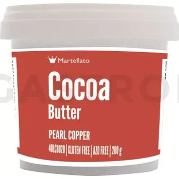 Potravinářské barvivo Barvivo na bázi kakaového másla 200 g - perleťová měď | MARTELLATO, Pearl cocoa butter