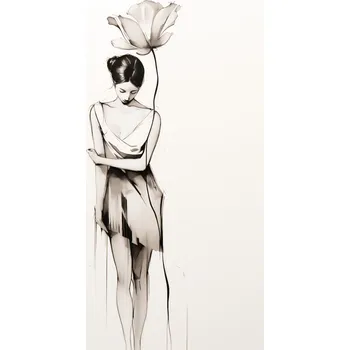 Plakát Plakát Kvetoucí Múza bez rámu - samostatný plakát 13 x 18 cm