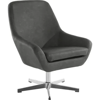 Křeslo Šedé křeslo z imitace kůže Naomi - Støraa ID_1501176