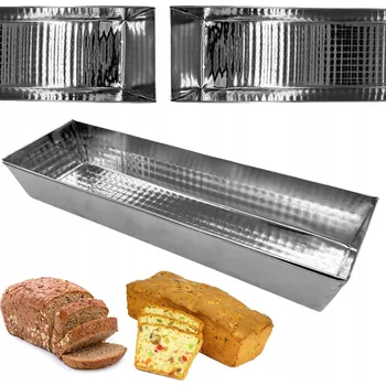 Nádoba na pečení Velká forma na biskupský chlebíček, plech na pečení těsta a chleba, dlouhá