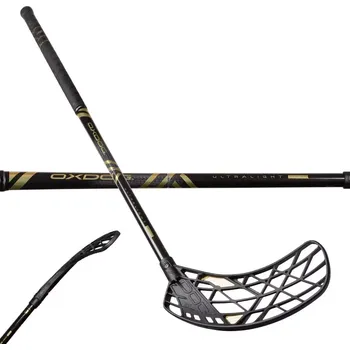 Florbalová hůl Oxdog Ultralight HES 27 BK Oval Pravá (pravá ruka dole) 103 cm (= 114 cm)