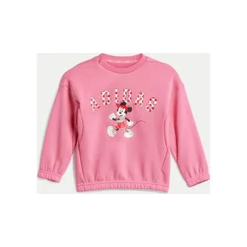 Dámské legíny adidas Souprava mikina a legíny Disney Mickey Mouse JF3627 Růžová Slim Fit 6_9M