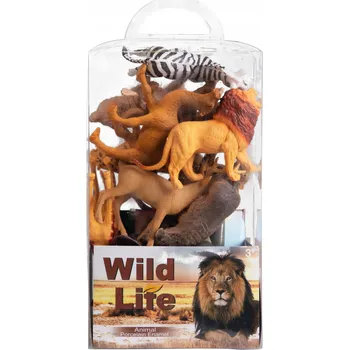 Figurka DIVOKÁ ZVÍŘATA FIGURKY SAFARI 12 KS + PODLOŽKA